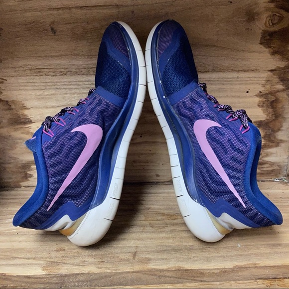 Nike free run 5.0 purple white running sneakers - Picture 6 of 8
